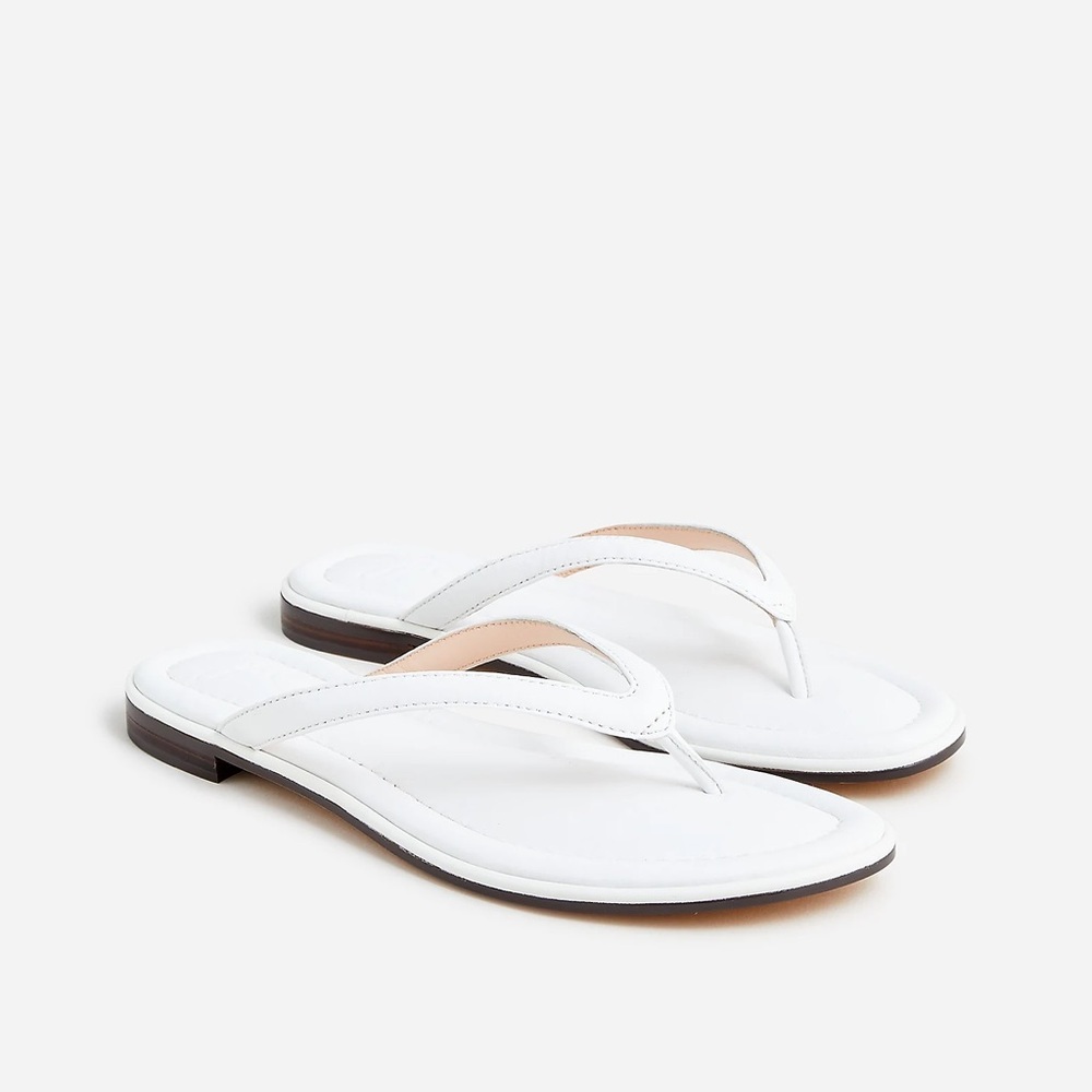 J.Crew Menorca padded thong sandals in leather BP309
